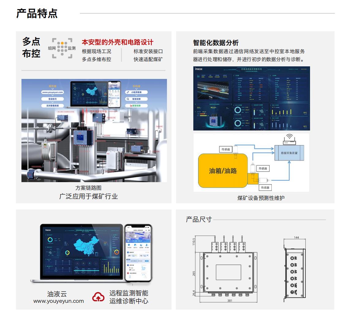 YHC12系列礦用本安型傳感器數(shù)據(jù)采集終端-分布式在線油液監(jiān)測(cè)系統(tǒng)解決方案圖1